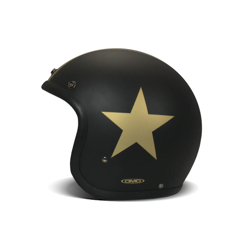 CASCO JET  RETRO STAR GOLD | DMD HELMETS