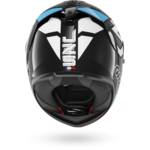 CASCO INTEGRALE SPARTAN GT PRO CARBON ZARCO TRACK RACER CARBON WHITE BLUE | SHARK HELMETS