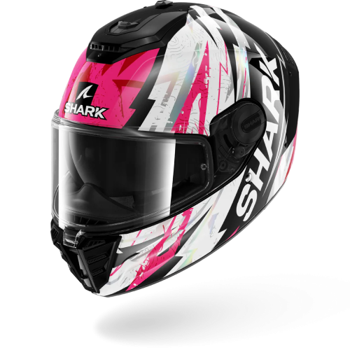 CASCO INTEGRALE SPARTAN RS HIBOLT BLACK VIOLET CHROM | SHARK HELMETS