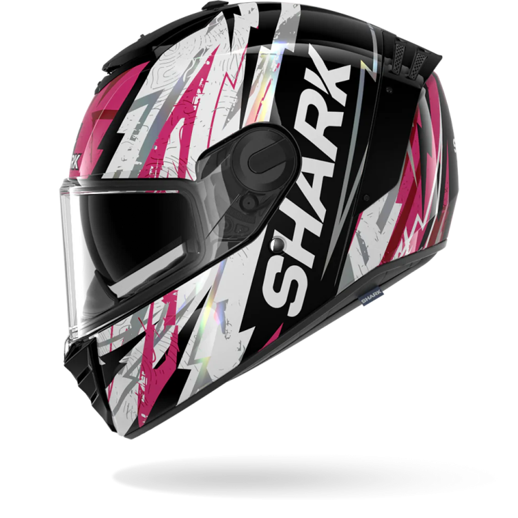 CASCO INTEGRALE SPARTAN RS HIBOLT BLACK VIOLET CHROM | SHARK HELMETS