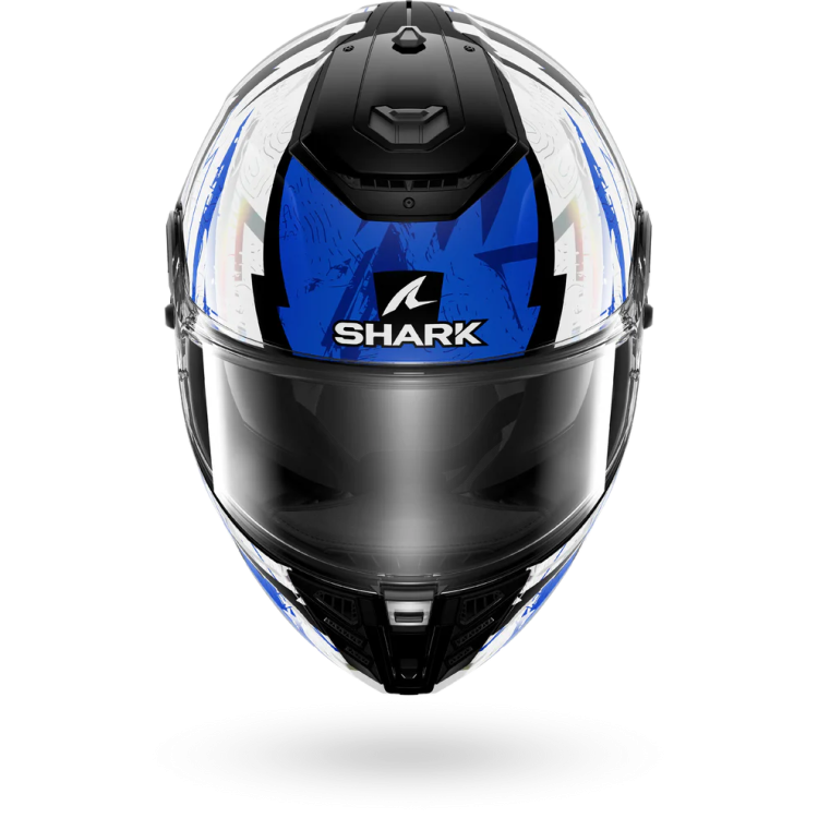 CASCO INTEGRALE SPARTAN RS HIBOLT BLACK BLUE CHROM | SHARK HELMETS