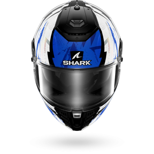 CASCO INTEGRALE SPARTAN RS HIBOLT BLACK BLUE CHROM | SHARK HELMETS