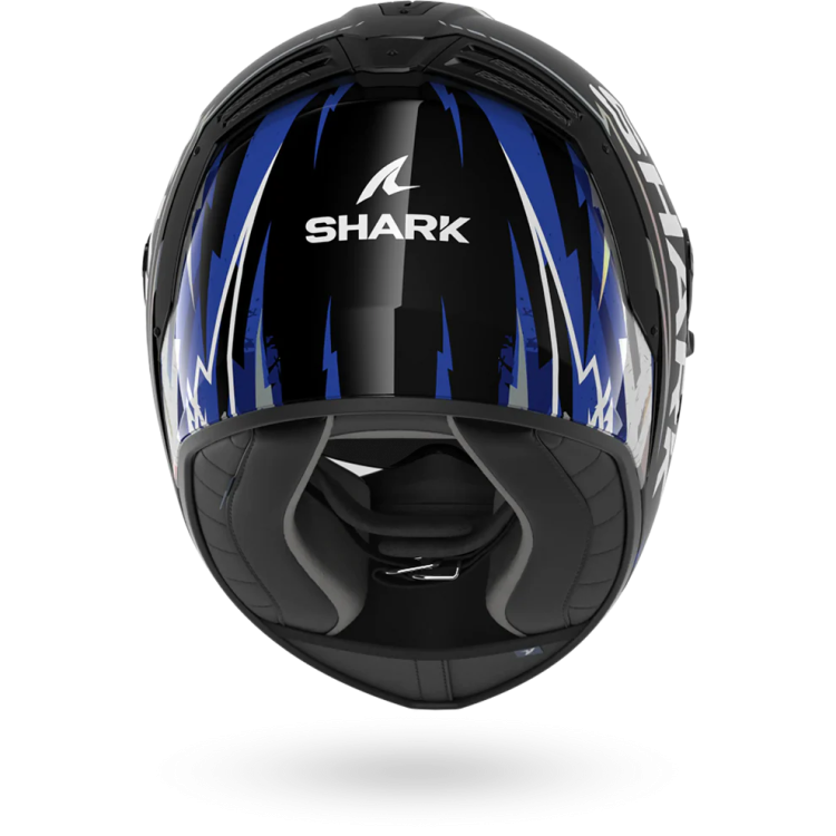 CASCO INTEGRALE SPARTAN RS HIBOLT BLACK BLUE CHROM | SHARK HELMETS