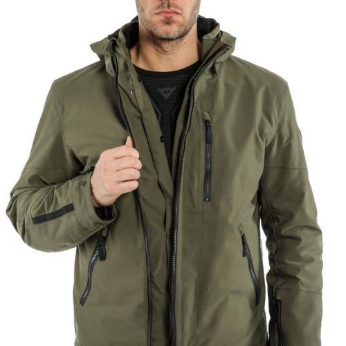 MAYFAIR D-DRY JACKET-70C-BLACK/GRAPE-LEAF/GRAPE-LEAF DAINESE