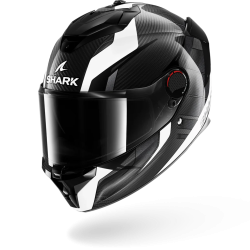 CASCO INTEGRALE SPARTAN GT PRO KULTRAM CARBON CARBON WHITE BLACK | SHARK HELMETS