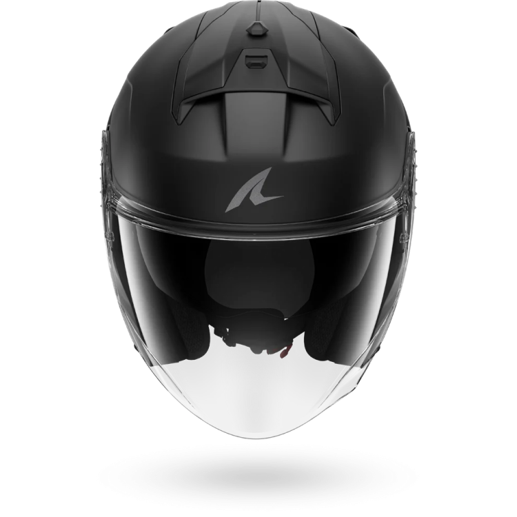 CASCO JET SKWAL JET BLANK MAT BLACK  MAT | SHARK HELMETS