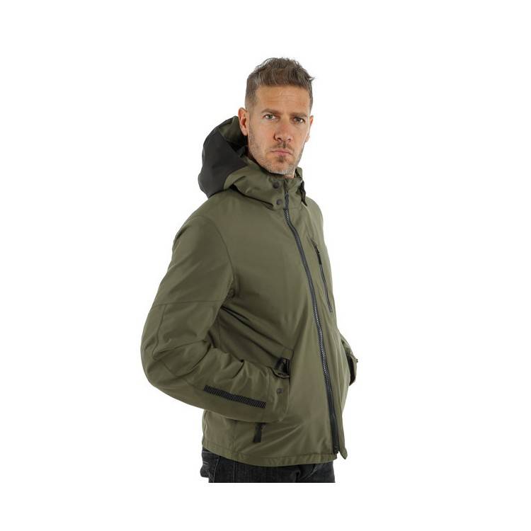 MAYFAIR D-DRY JACKET-70C-BLACK/GRAPE-LEAF/GRAPE-LEAF DAINESE