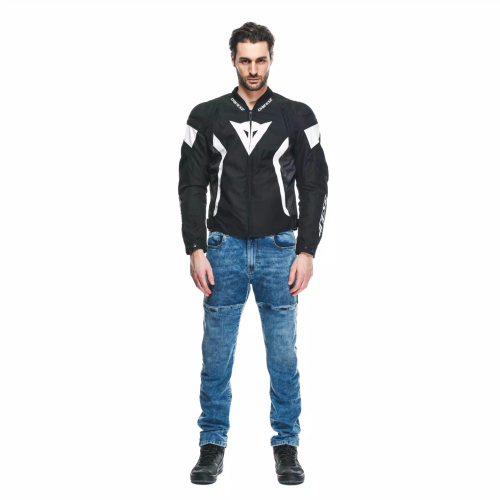 AVRO 5 TEX JACKET BLACK WHITE BLACK | DAINESE