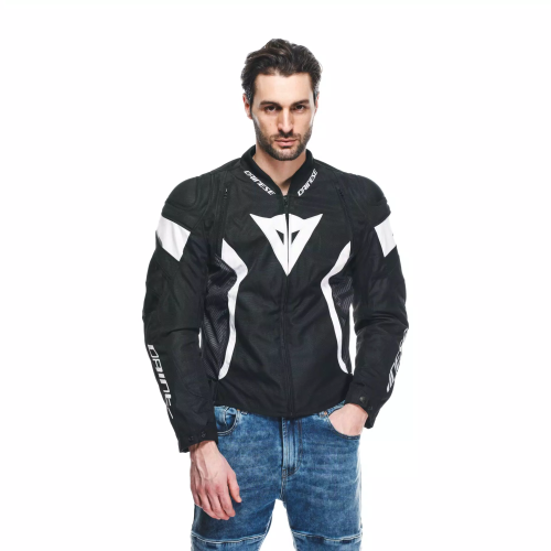 AVRO 5 TEX JACKET BLACK WHITE BLACK | DAINESE