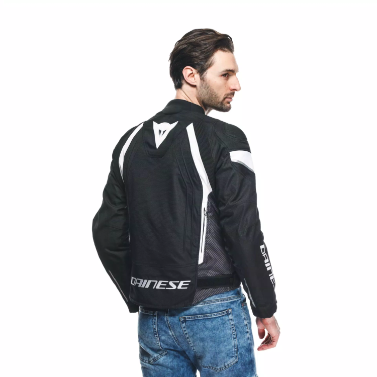 AVRO 5 TEX JACKET BLACK WHITE BLACK | DAINESE