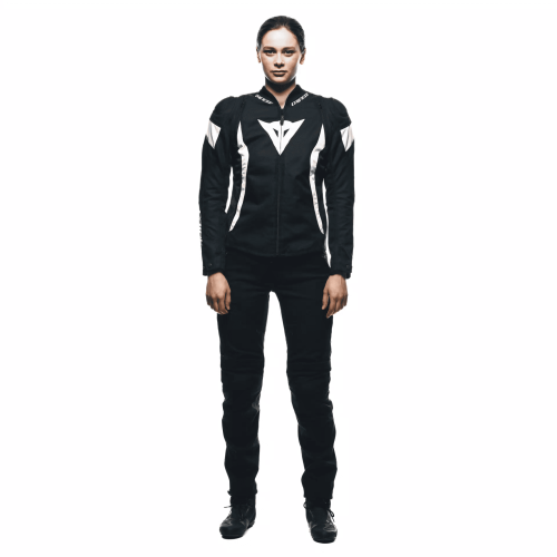 AVRO 5 TEX JACKET WMN BLACK WHITE BLACK | DAINESE