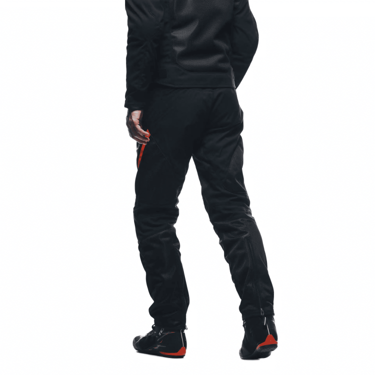 DRAKE 2 SUPER AIR TEX PANTS BLACK ANTHRACITE RED-FLUO | DAINESE