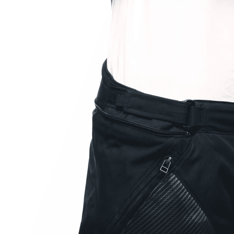 DRAKE 2 SUPER AIR TEX PANTS BLACK ANTHRACITE RED-FLUO | DAINESE