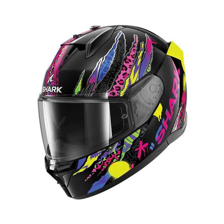 CASCO INTEGRALE D-SKWAL 3 FAWN Black Violet Yellow| SHARK HELMETS