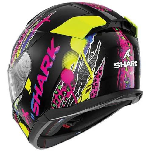 CASCO INTEGRALE D-SKWAL 3 FAWN Black Violet Yellow| SHARK HELMETS