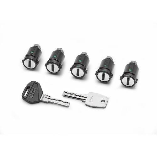 SLR105 | KIT CHIAVE SOSTITUIBILE 5 CILINDRETTI | GIVI