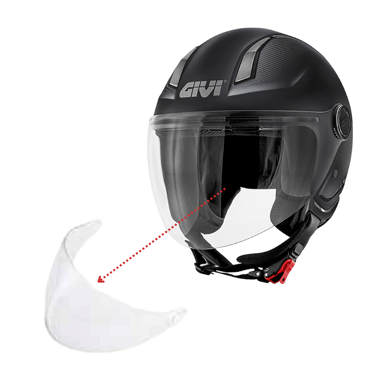 Z2697TR | VISIERA TRASPARENTE ANTIGRAFFIO 11.7 22R06 | GIVI