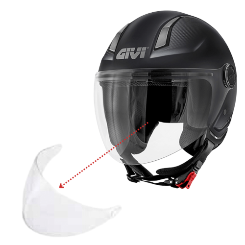 Z2697TR | VISIERA TRASPARENTE ANTIGRAFFIO 11.7 22R06 | GIVI
