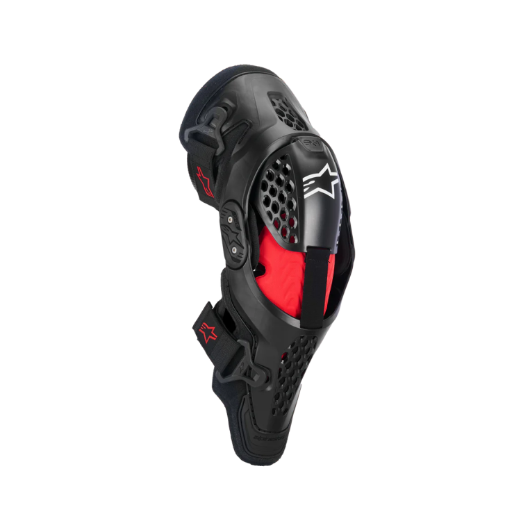 PROTEZIONI SX-1 PLASMA KNEE PROTECTOR BLACK RED COOL GRAY | ALPINESTARS