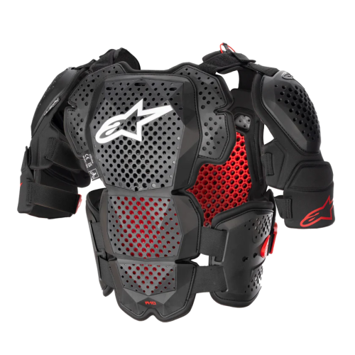 PROTEZIONI A-10 V2 FULL CHEST PROTECTOR ANTHRACITE BLACK RED | ALPINESTARS