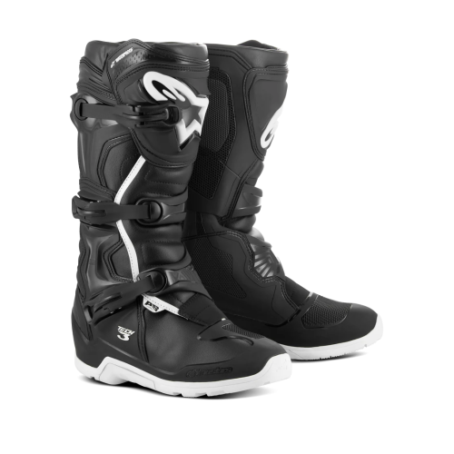STIVALI CROSS TECH 3 ENDURO WATERPROOF BLACK WHITE | ALPINESTARS
