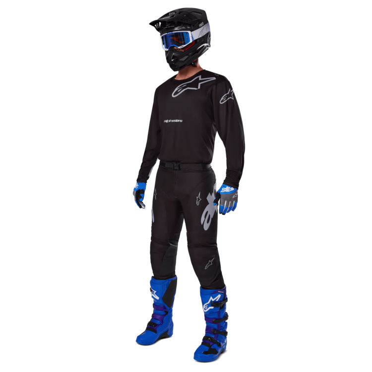 PANTALONI CROSS RACER GRAPHITE PANTS BLACK GRAY | ALPINESTARS