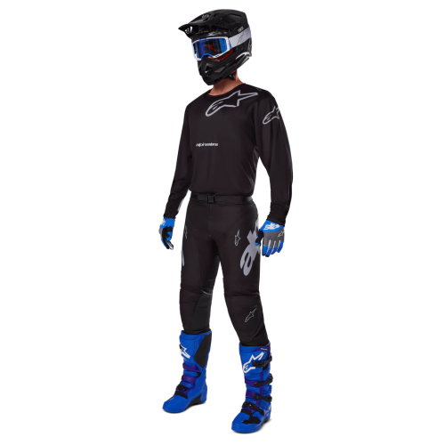 PANTALONI CROSS RACER GRAPHITE PANTS BLACK GRAY | ALPINESTARS