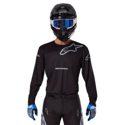 MAGLIA LUNGA CROSS RACER GRAPHITE JERSEY BLACK GRAY | ALPINESTARS