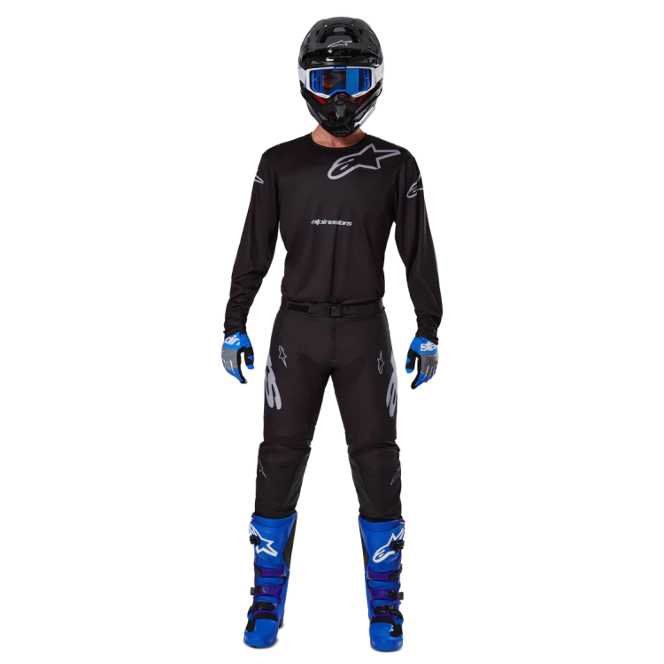 MAGLIA LUNGA CROSS RACER GRAPHITE JERSEY BLACK GRAY | ALPINESTARS