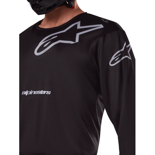 MAGLIA LUNGA CROSS RACER GRAPHITE JERSEY BLACK GRAY | ALPINESTARS