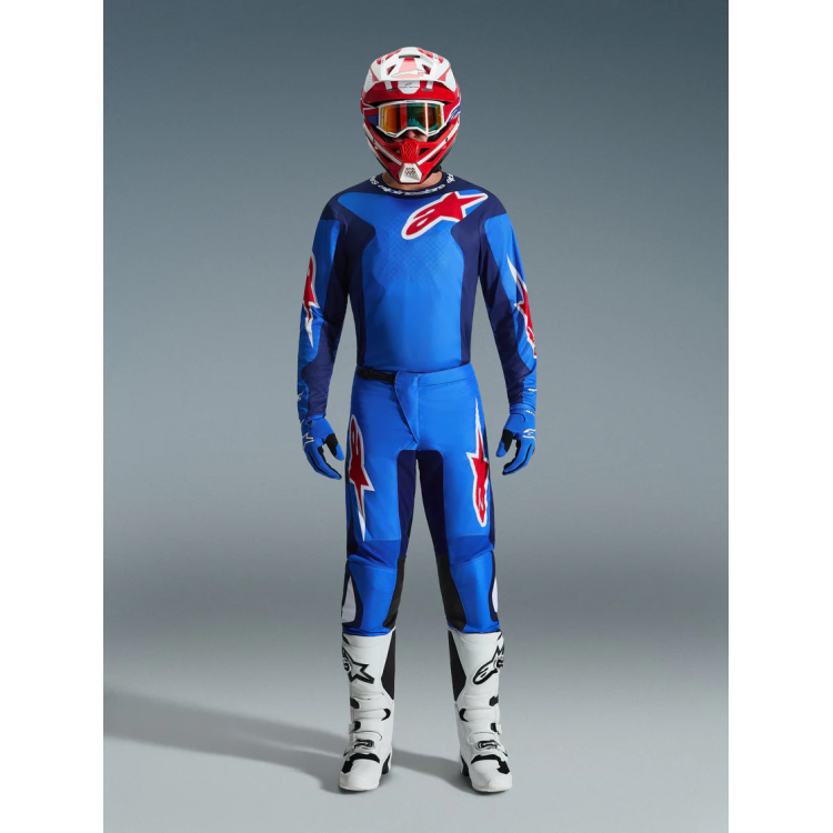 PANTALONI CROSS FLUID GRID PANTS BLUE RED | ALPINESTARS