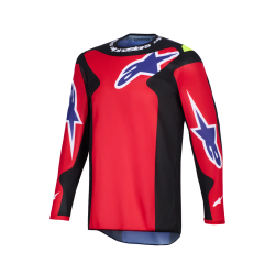 MAGLIA LUNGA CROSS FLUID GRID JERSEY RED BLACK PURPLE | ALPINESTARS