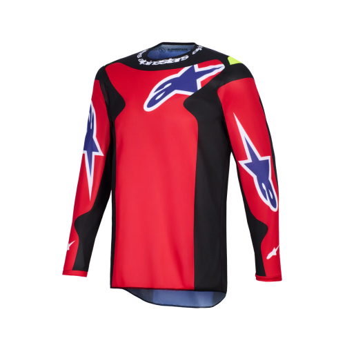 MAGLIA LUNGA CROSS FLUID GRID JERSEY RED BLACK PURPLE | ALPINESTARS