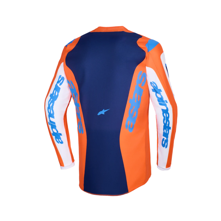 MAGLIA LUNGA CROSS FLUID GRID JERSEY ORANGE UCLA BLUE | ALPINESTARS