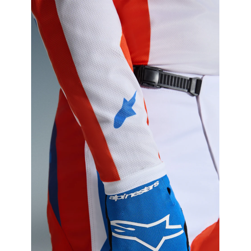 MAGLIA LUNGA CROSS FLUID GRID JERSEY ORANGE UCLA BLUE | ALPINESTARS