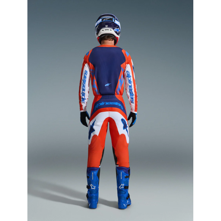 MAGLIA LUNGA CROSS FLUID GRID JERSEY ORANGE UCLA BLUE | ALPINESTARS