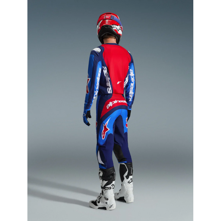 MAGLIA LUNGA CROSS FLUID GRID JERSEY BLUE RED | ALPINESTARS