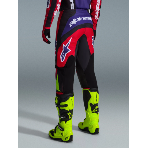PANTALONI CROSS FLUID GRID PANTS RED BLACK PURPLE | ALPINESTARS