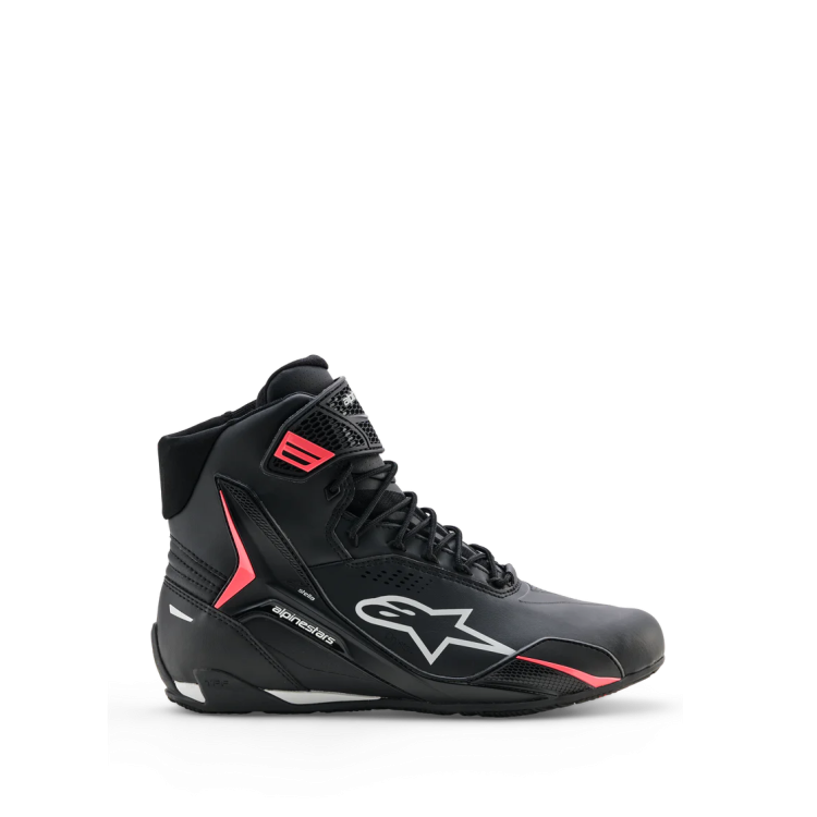 SCARPE STELLA FASTER-4 DRYSTAR SHOES BLACK GRAY CORAL FLUO | ALPINESTARS
