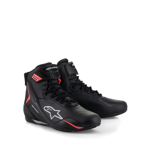 SCARPE STELLA FASTER-4 DRYSTAR SHOES BLACK GRAY CORAL FLUO | ALPINESTARS
