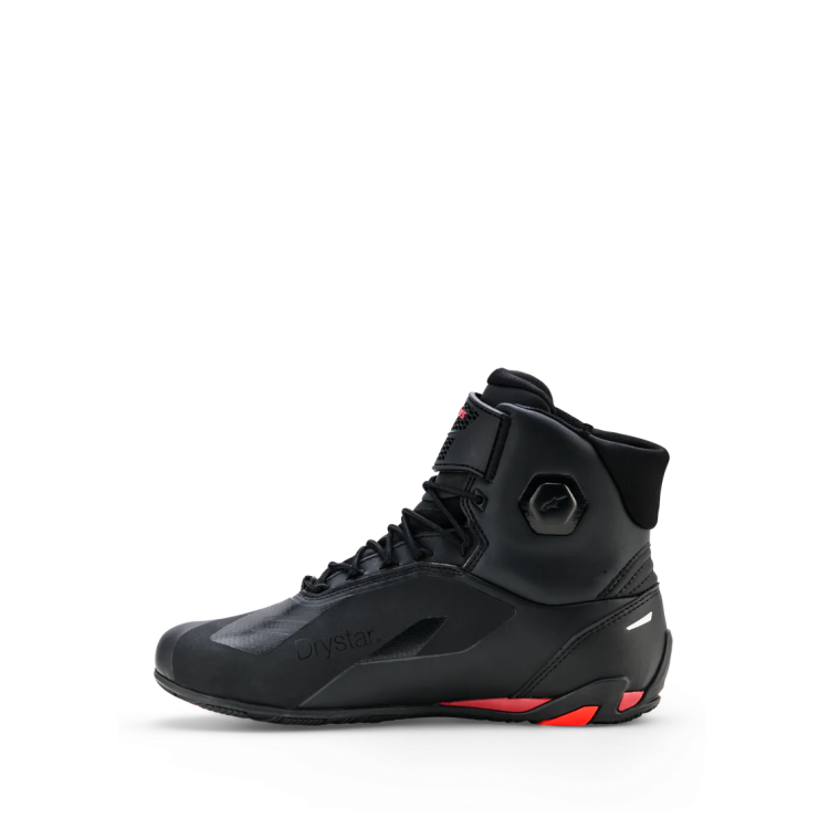 SCARPE FASTER-4 DRYSTAR SHOES BLACK RIO RED RED FLUO | ALPINESTARS