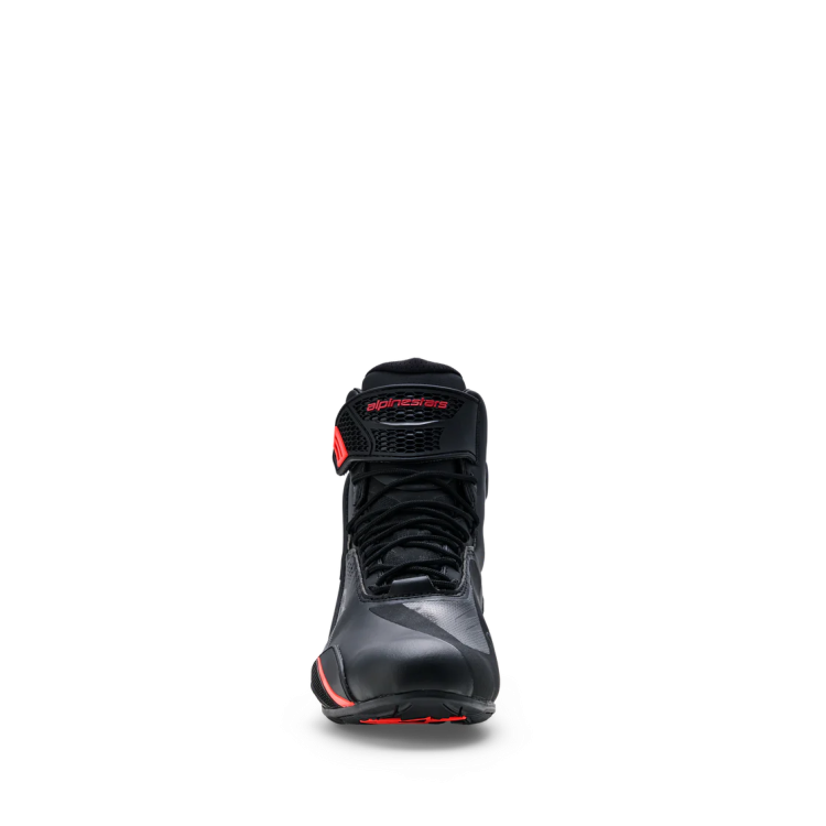 SCARPE FASTER-4 DRYSTAR SHOES BLACK RIO RED RED FLUO | ALPINESTARS