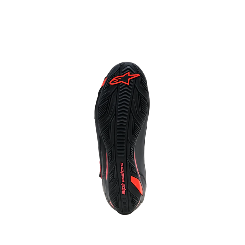 SCARPE FASTER-4 DRYSTAR SHOES BLACK RIO RED RED FLUO | ALPINESTARS