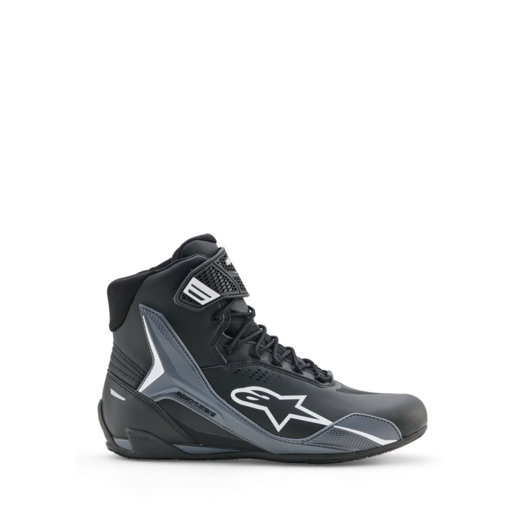 SCARPE FASTER-4 DRYSTAR SHOES BLACK COOL GRAY WHITE | ALPINESTARS