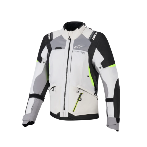 GIACCA STELLA ANDES V4 DRYSTAR  ICE GRAY DARK GRAY BK YLLW FL | ALPINESTARS