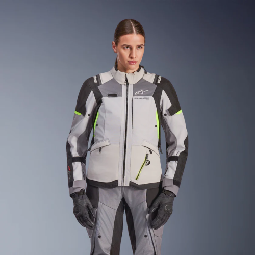 GIACCA STELLA ANDES V4 DRYSTAR  ICE GRAY DARK GRAY BK YLLW FL | ALPINESTARS