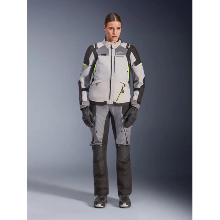 GIACCA STELLA ANDES V4 DRYSTAR  ICE GRAY DARK GRAY BK YLLW FL | ALPINESTARS