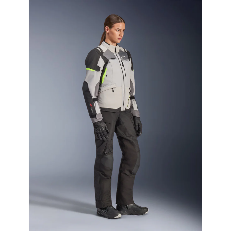GIACCA STELLA ANDES V4 DRYSTAR  ICE GRAY DARK GRAY BK YLLW FL | ALPINESTARS
