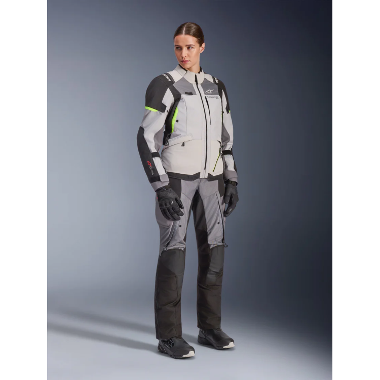 GIACCA STELLA ANDES V4 DRYSTAR  ICE GRAY DARK GRAY BK YLLW FL | ALPINESTARS