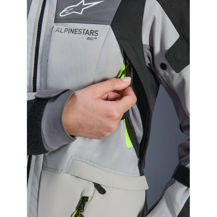 GIACCA STELLA ANDES V4 DRYSTAR  ICE GRAY DARK GRAY BK YLLW FL | ALPINESTARS